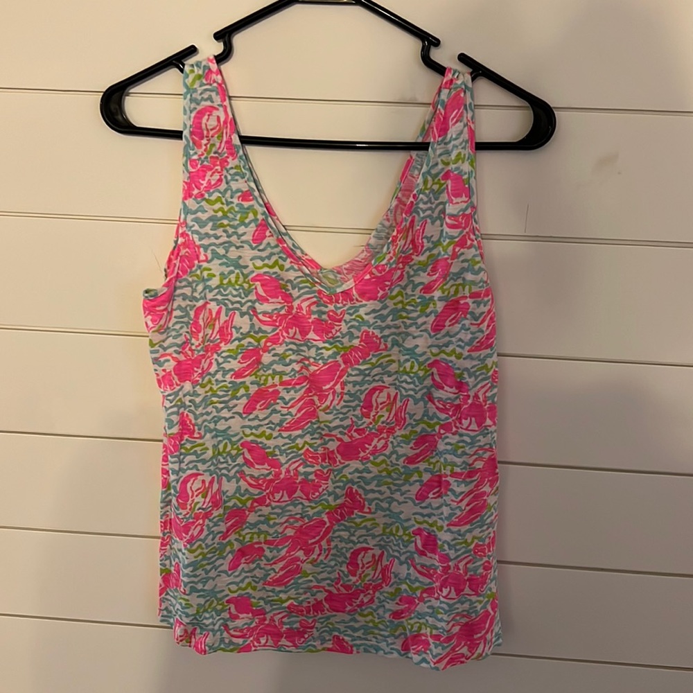LILY PULITZER lobster tank top. DISCOUNTED SHIPPING!